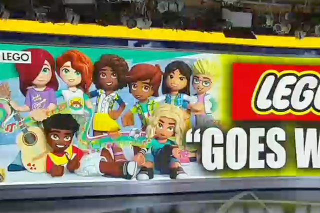 <p>A Fox News graphic on Lego going “woke”</p>
