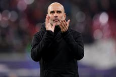 Pep Guardiola tells Man City players to hold heads high after Leipzig draw