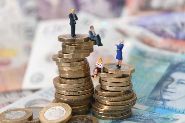 <p>The gender pay gap is still high... and is a chasm in the City</p>