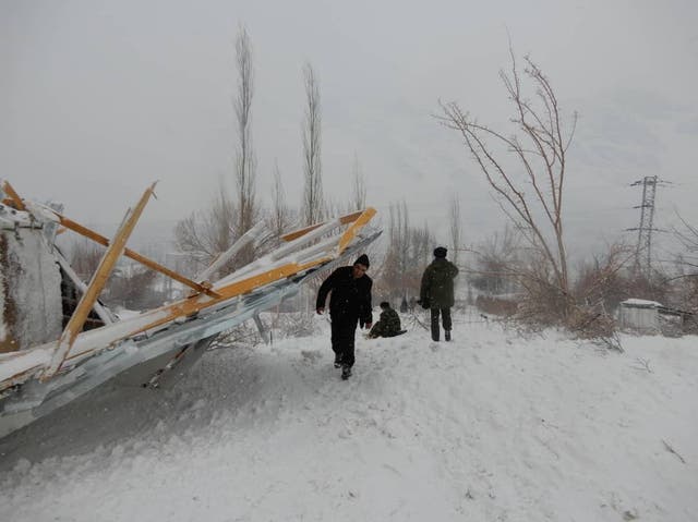 <p>File image:  An area in Gorno-Badakhshan region affected by an avalanche on 15 February </p>