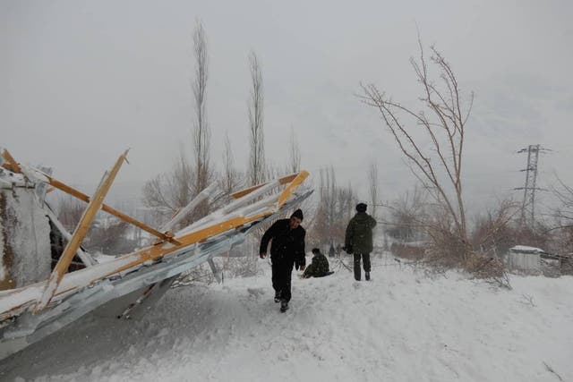 <p>File image:  An area in Gorno-Badakhshan region affected by an avalanche on 15 February </p>