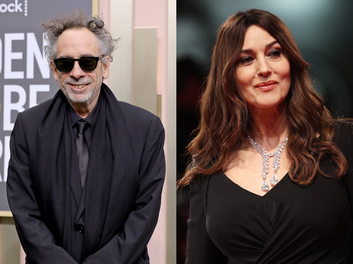 Italian Sex Monica Bellucci - Monica Bellucci and Tim Burton spark dating rumours after being  photographed together | The Independent