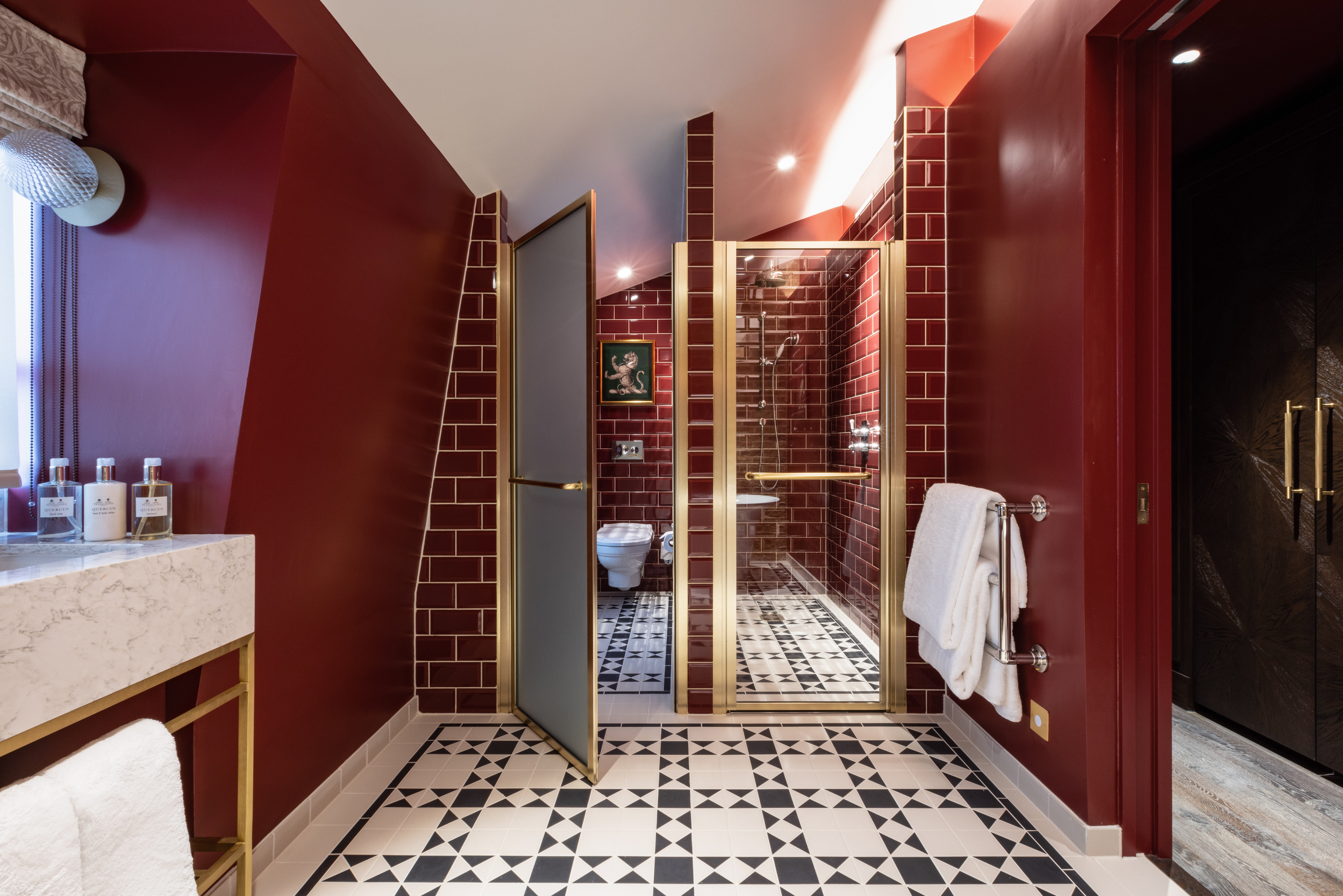 Bathrooms are furnished with Penhaligons toiletries