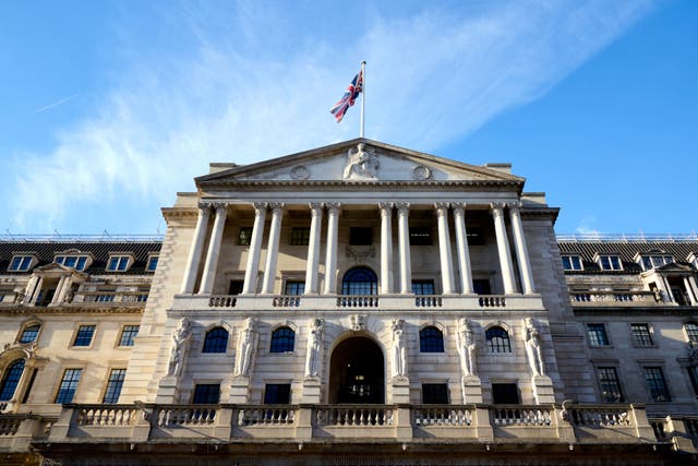 A Bank of England policymaker has urged that interest rates should be raised even further to control inflation, despite market expectations that the UK’s base rate may be nearing a peak (John Walton/PA)