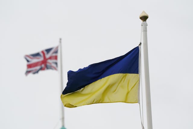 <p>Ukrainian refugees continue to arrive in the UK (Owen Humphreys/PA)</p>