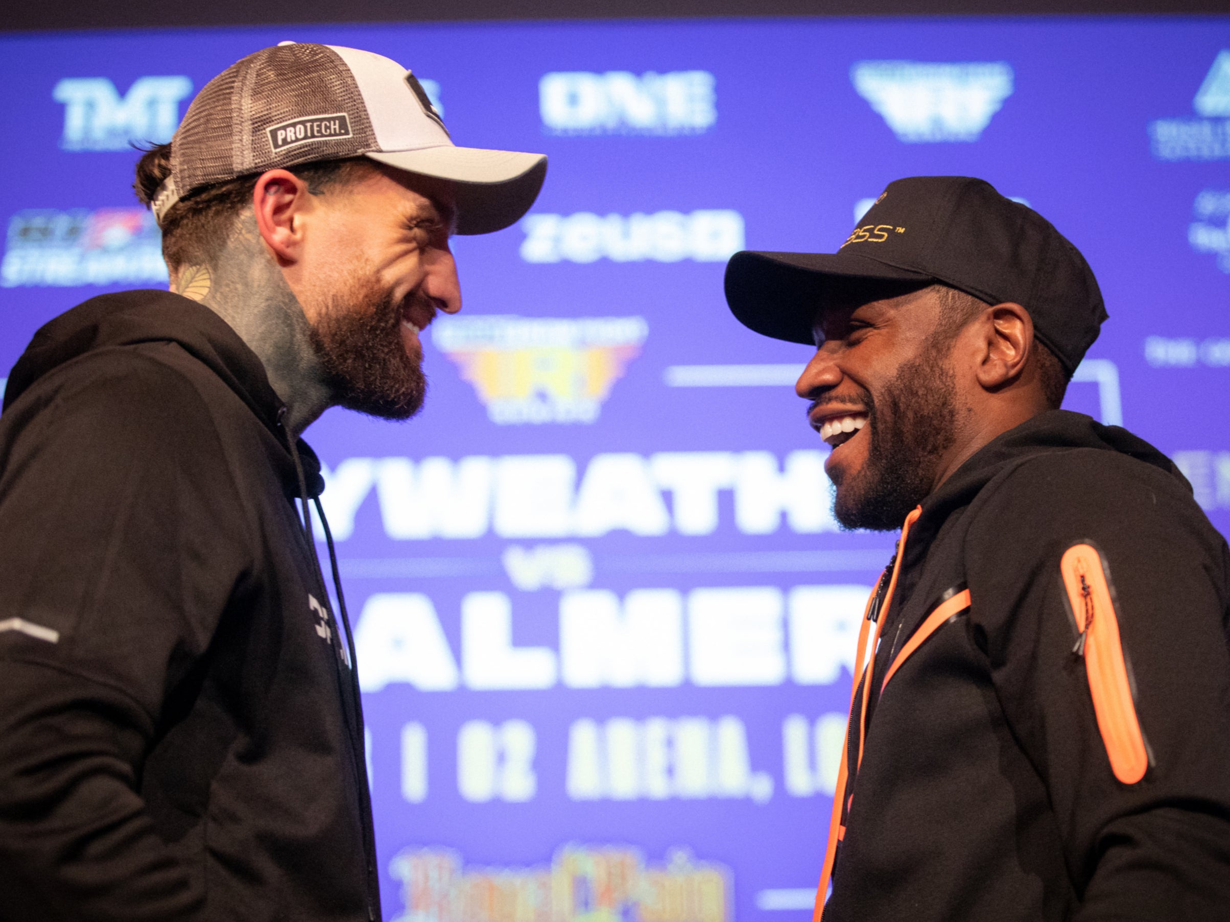 Aaron Chalmers (left) will box Floyd Mayweather in an exhibition bout at the O2 Arena