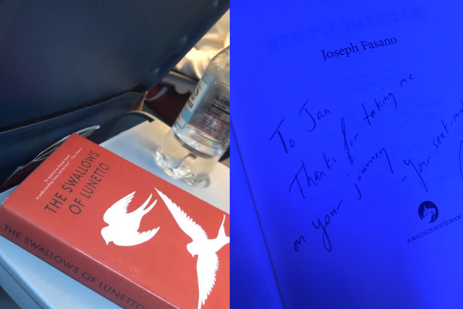 Magical moment' for author as he sat next to stranger on plane reading his  book | The Independent