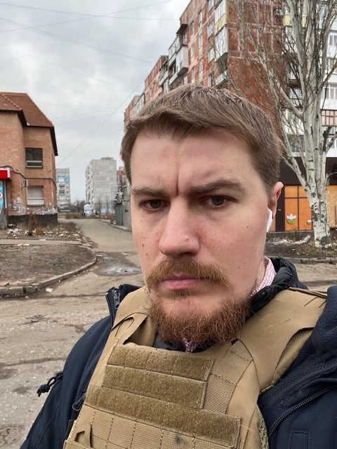 Andrey Liscovich, founder of the Ukraine Defense Fund, pictured in Ukraine