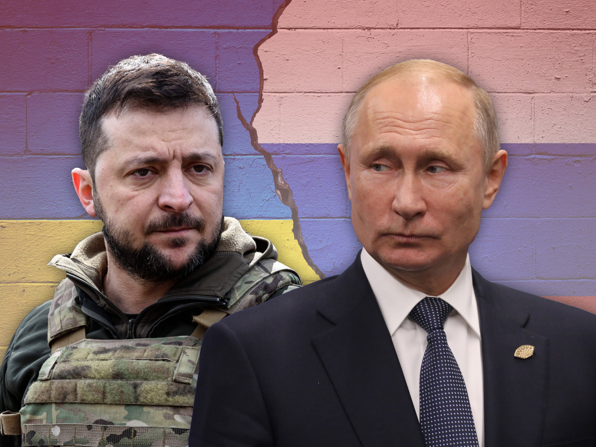Putin v Zelensky: The personality clash that has defined the war in Ukraine  | The Independent