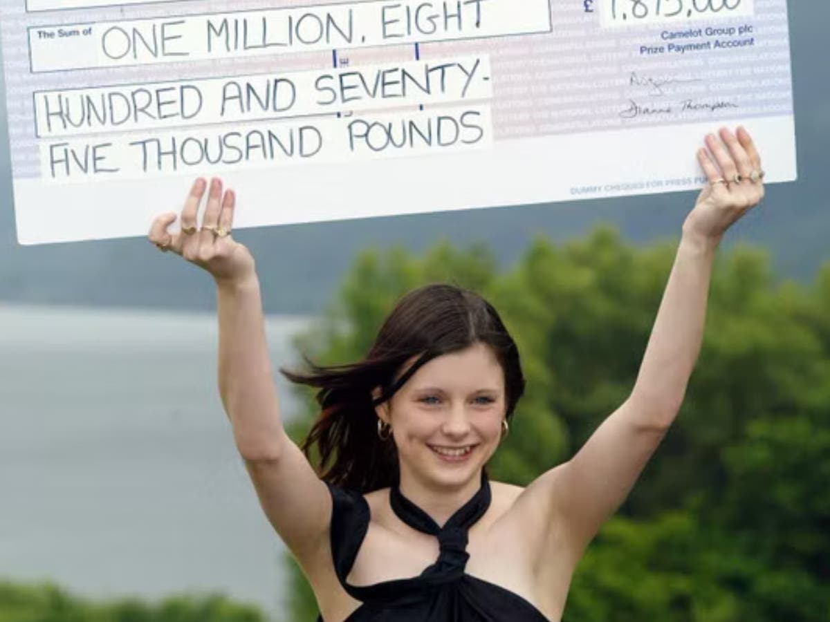 One of UK’s youngest lottery winners to retrain as nurse after spending £1.8m jackpot