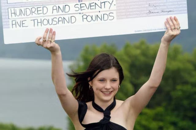 <p>Callie Rogers won the lottery aged 16</p>