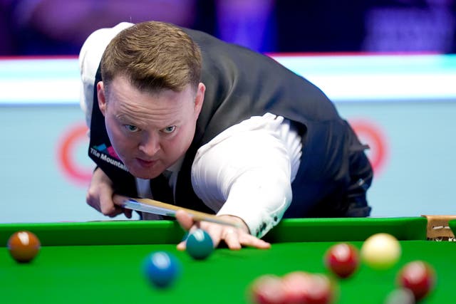 Shaun Murphy opened up at the Aldersley Arena with a break of 104 and finished off with 133 (John Walton/PA)