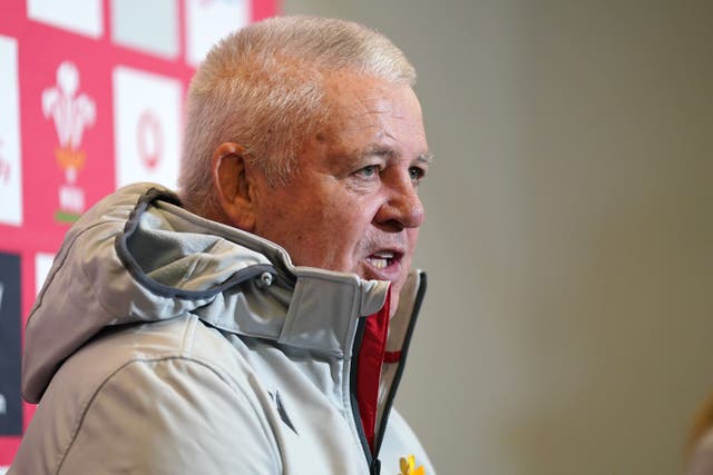 Warren Gatland wants a Wales win (Joe Giddens/PA)