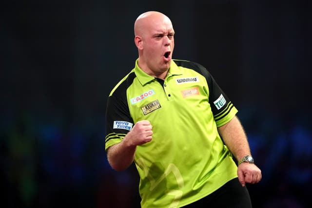 Michael Van Gerwen closed out victory after a last-leg decider in Dublin (Zac Goodwin/PA)