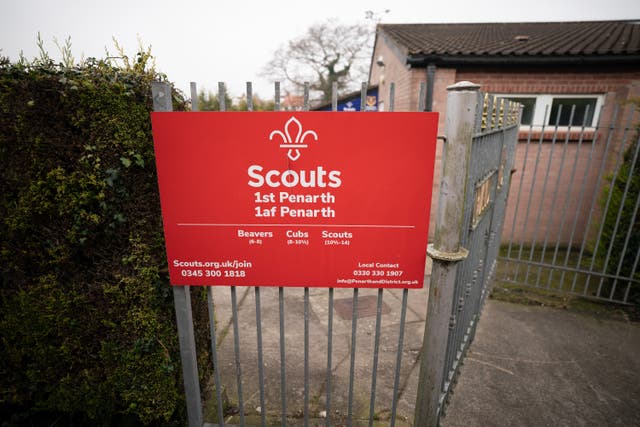 Penarth and District Scouts Association activity centre where Phillip Perks was a Scout leader (Ben Birchall/PA)