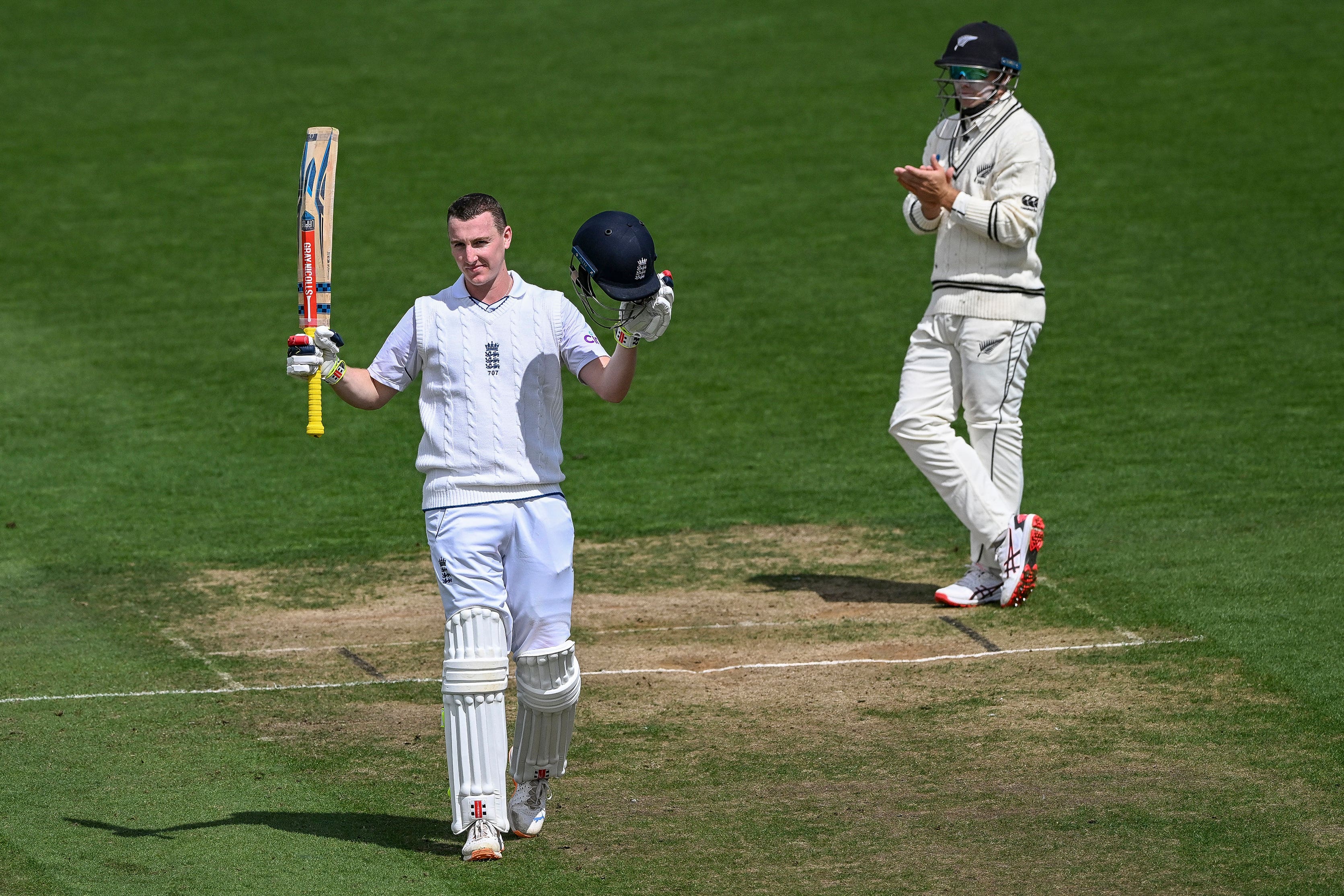 Harry Brook scored another century (Andrew Cornaga/AP)