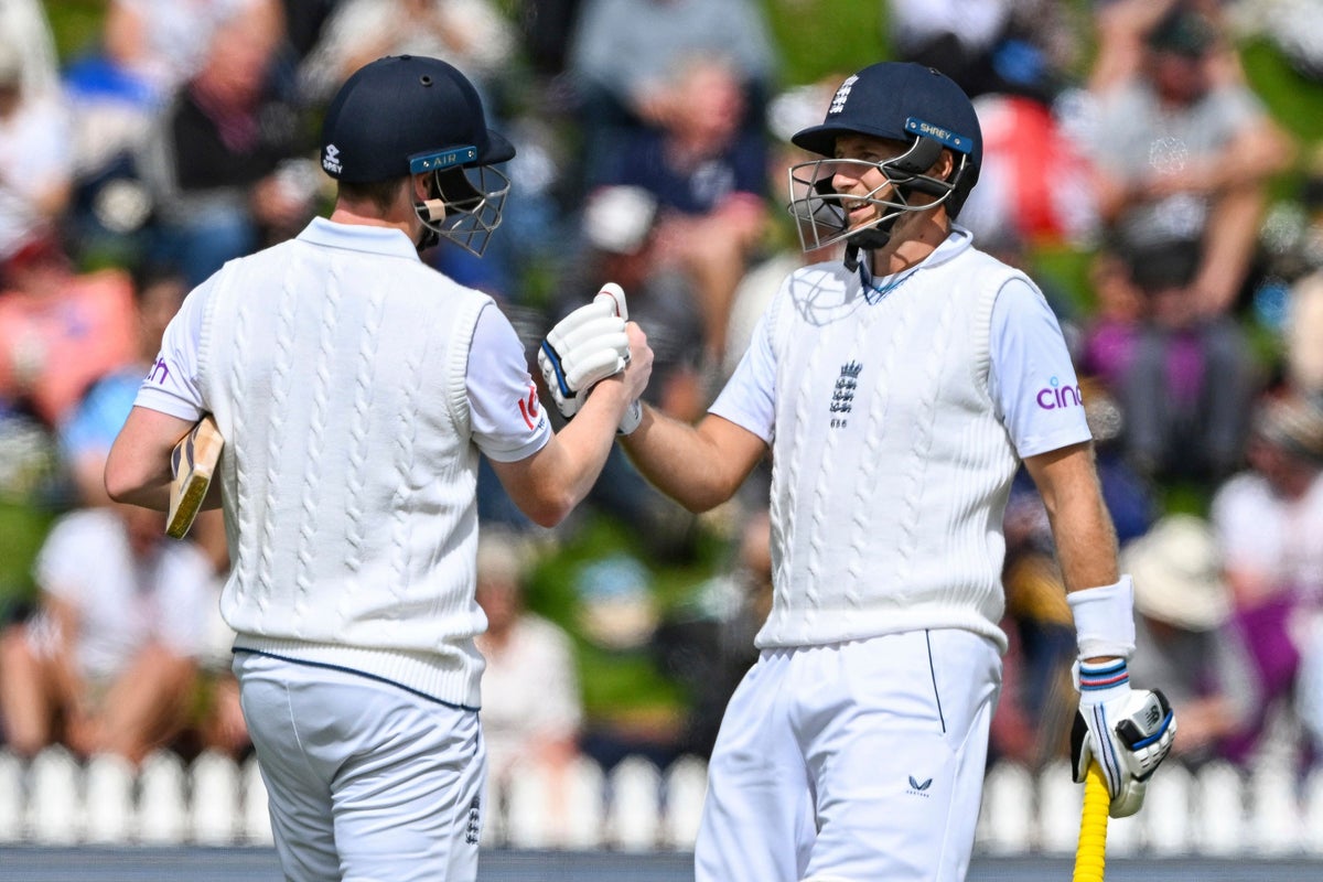 Harry Brook and Joe Root partnership puts England in strong position