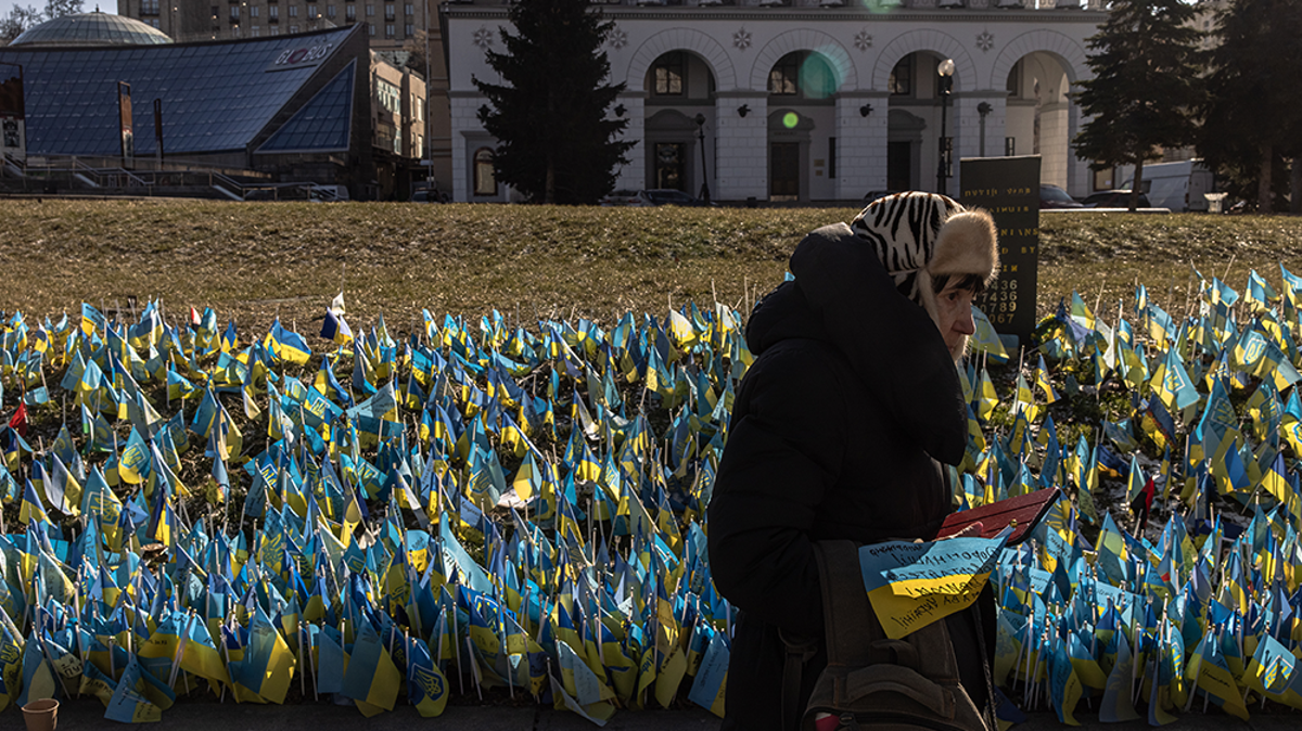 Watch live: View of Kyiv’s Independence Square on first anniversary of Russian invasion of Ukraine