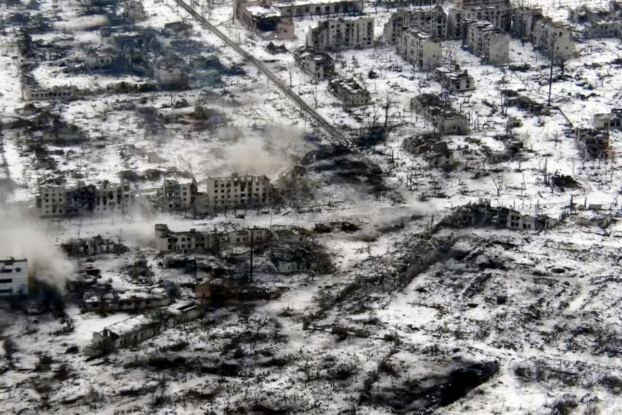 Drone Footage Shows How A Ukrainian City Has Been completely Destroyed 