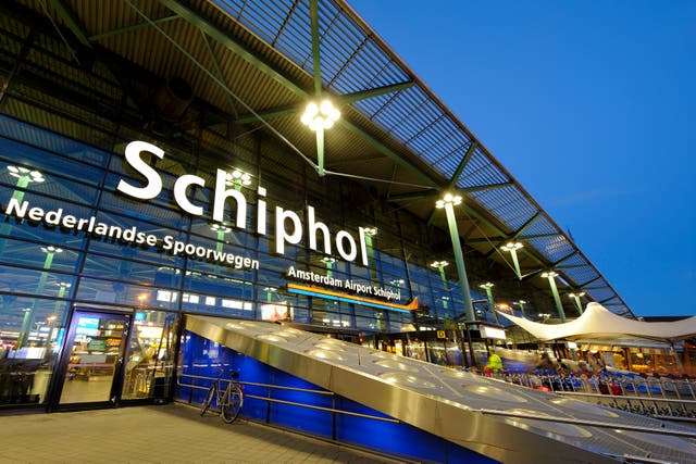 <p>Amsterdam’s Schiphol Airport</p>