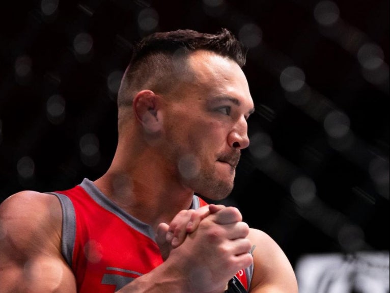 Michael Chandler on the set of 'The Ultimate Fighter’
