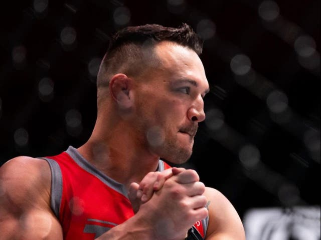 <p>Michael Chandler on the set of 'The Ultimate Fighter’</p>