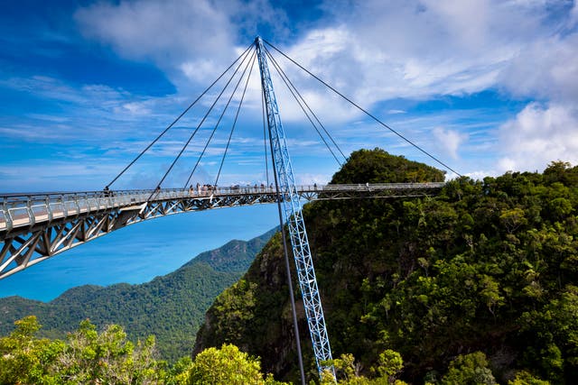 <p>The remarkable Langkawi Sky Bridge</p>