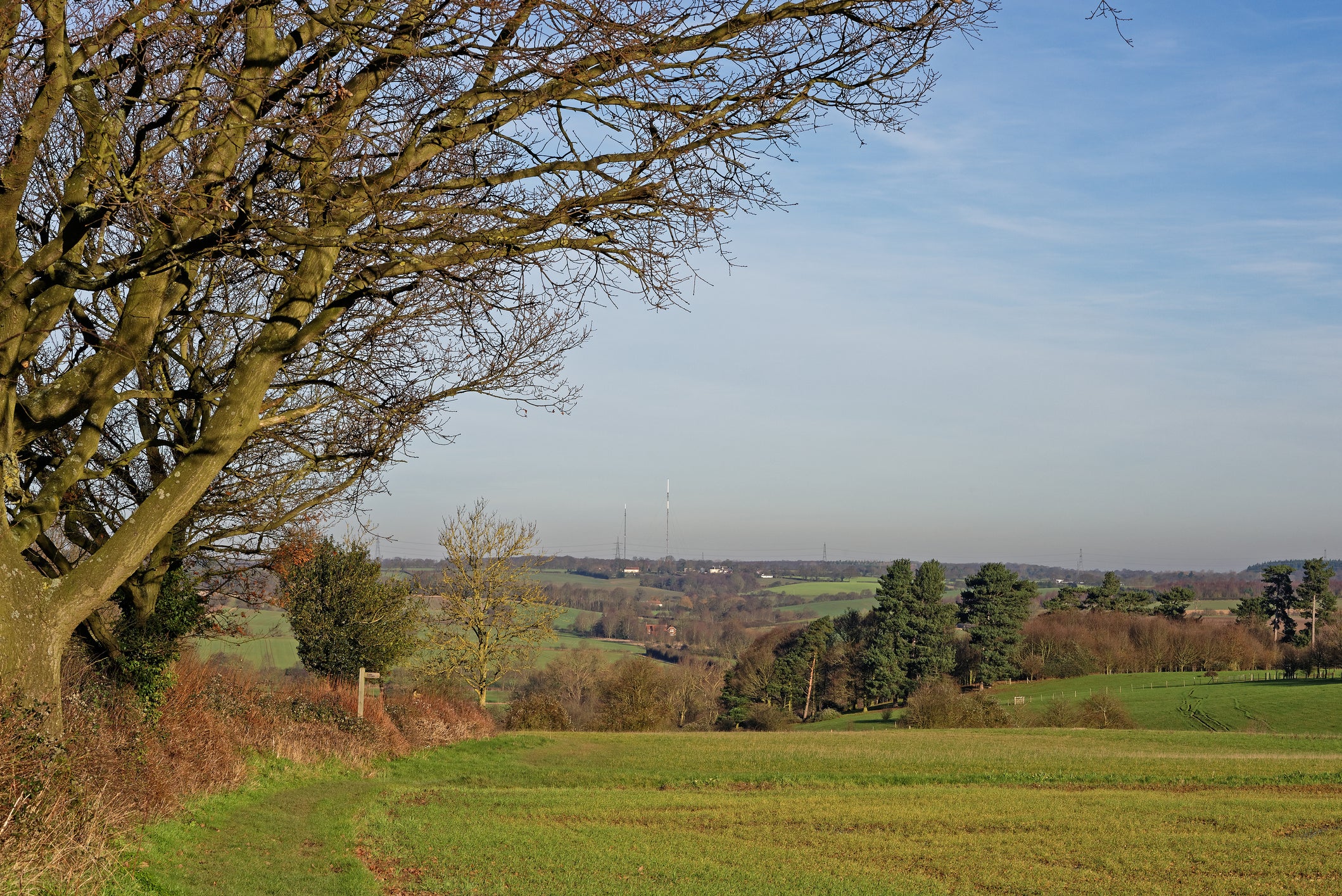 View across the River Stour valley in Suffolk