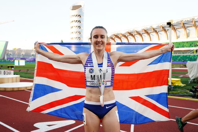 Laura Muir is aiming to break the 1000m indoor world record on Saturday. (Martin Rickett/PA)