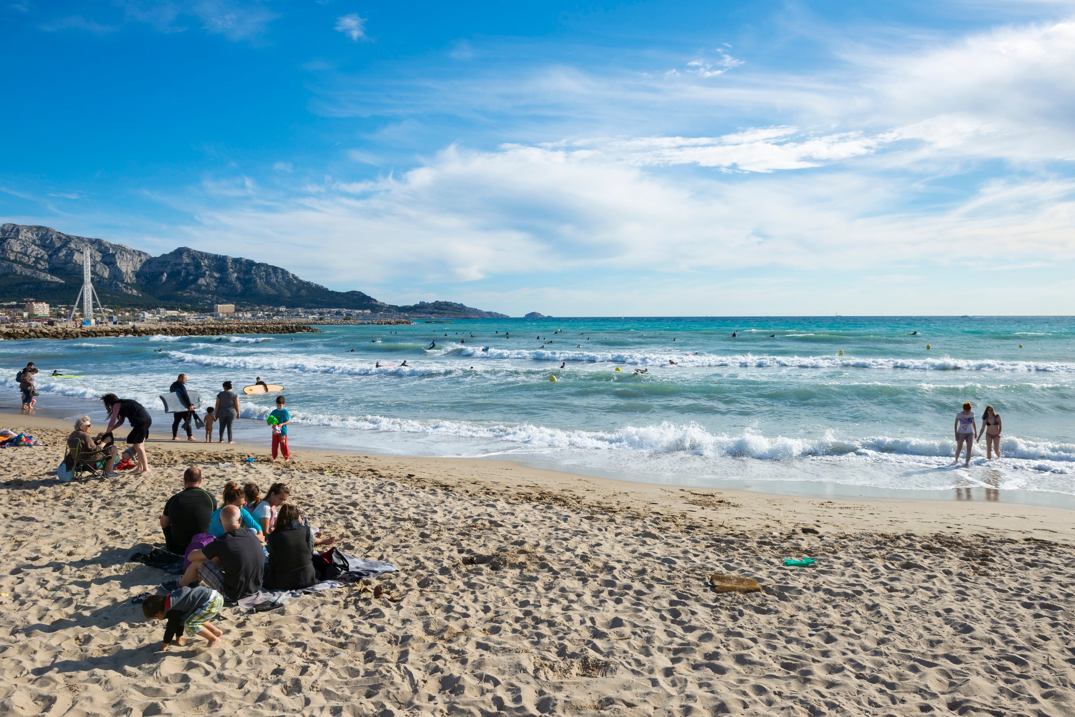 Marseille has two sandy beaches