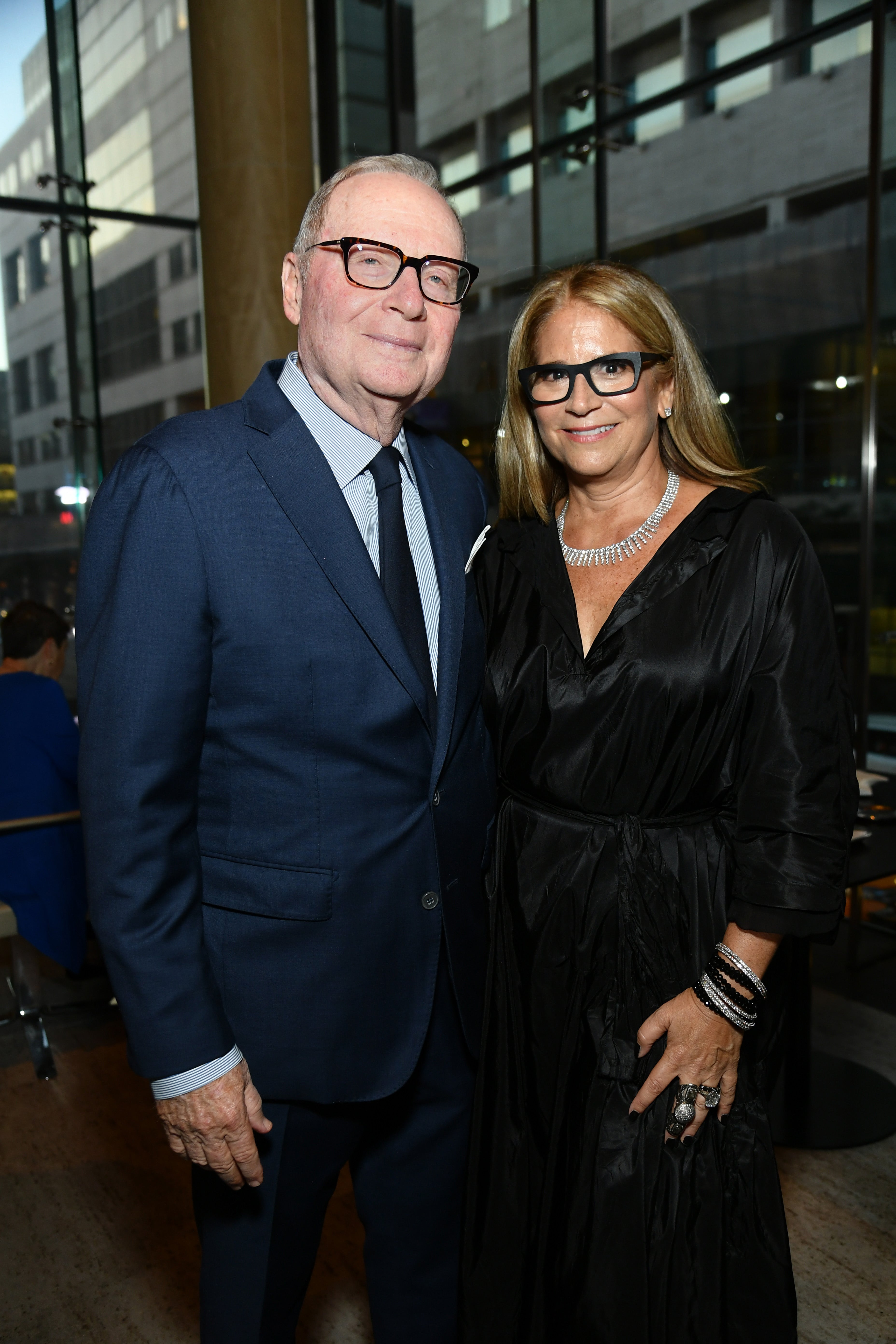 Thomas Lee (L) and Ann Tenenbaum attend the 57th New York Film Festival - "The Irishman" pre-reception at Lincoln Ristorante on September 27, 2019 in New York City