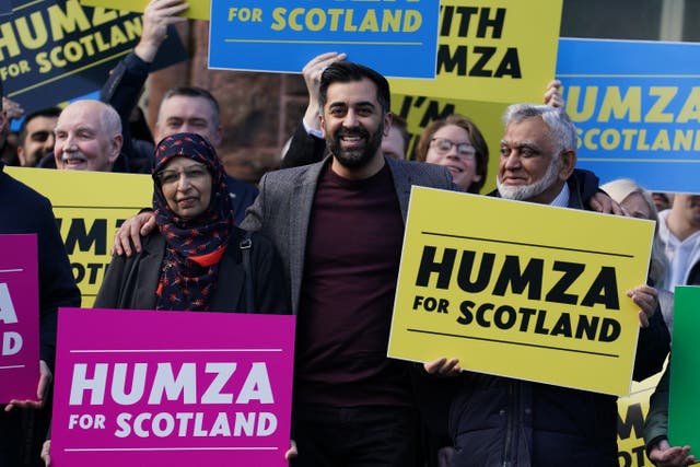 Humza Yousaf’s ‘backbone’ to take on the top job in Scottish politics has been questioned by former Holyrood minister Alex Neil (Andrew Milligan/PA)