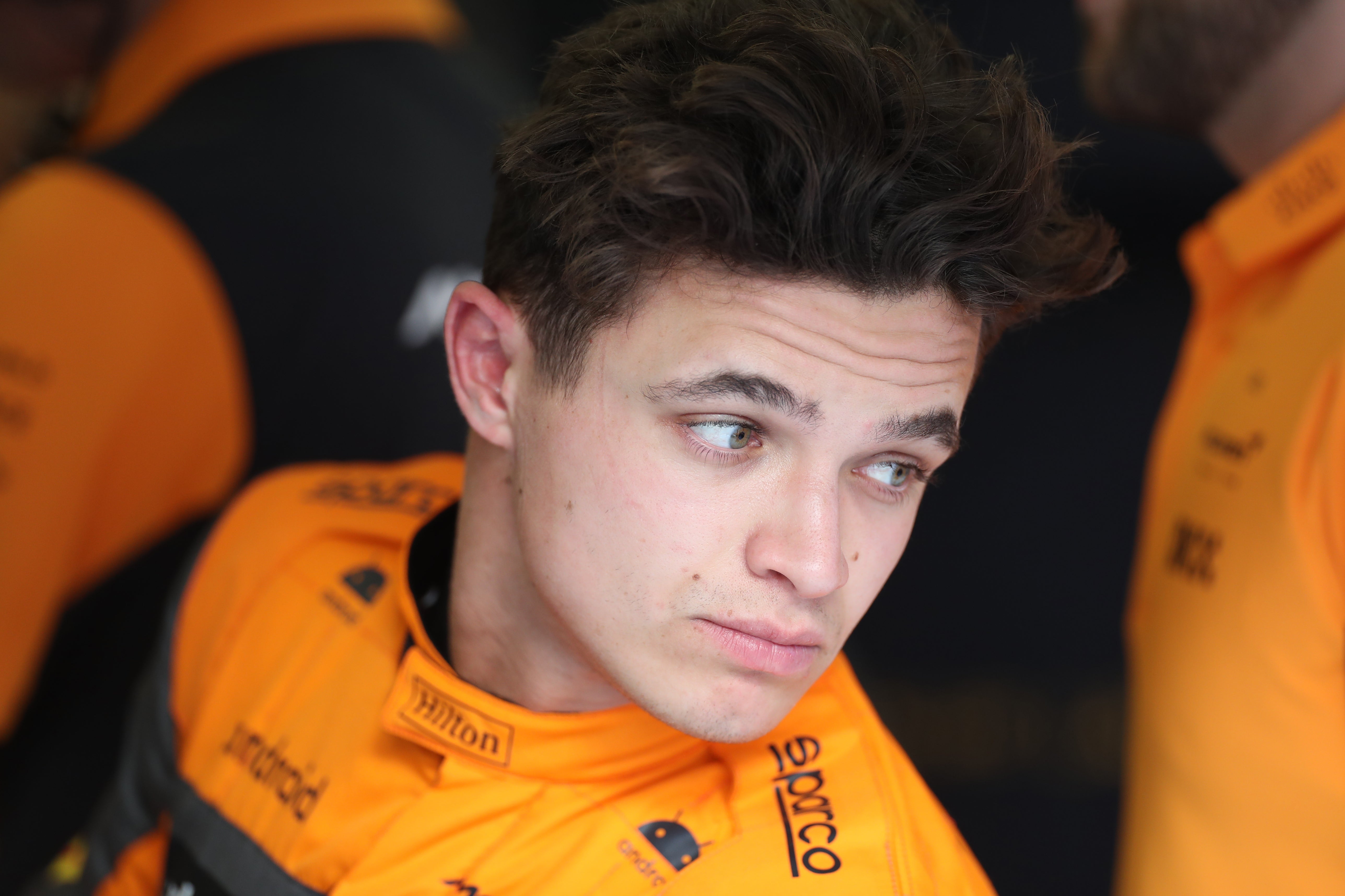 Lando Norris was the second-slowest man on track on Friday