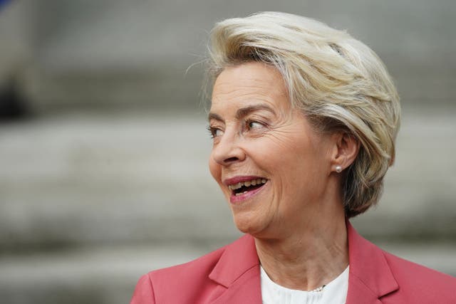 European Commission president Ursula von der Leyen is no longer due to travel to the UK, according to government sources (Brian Lawless/PA)