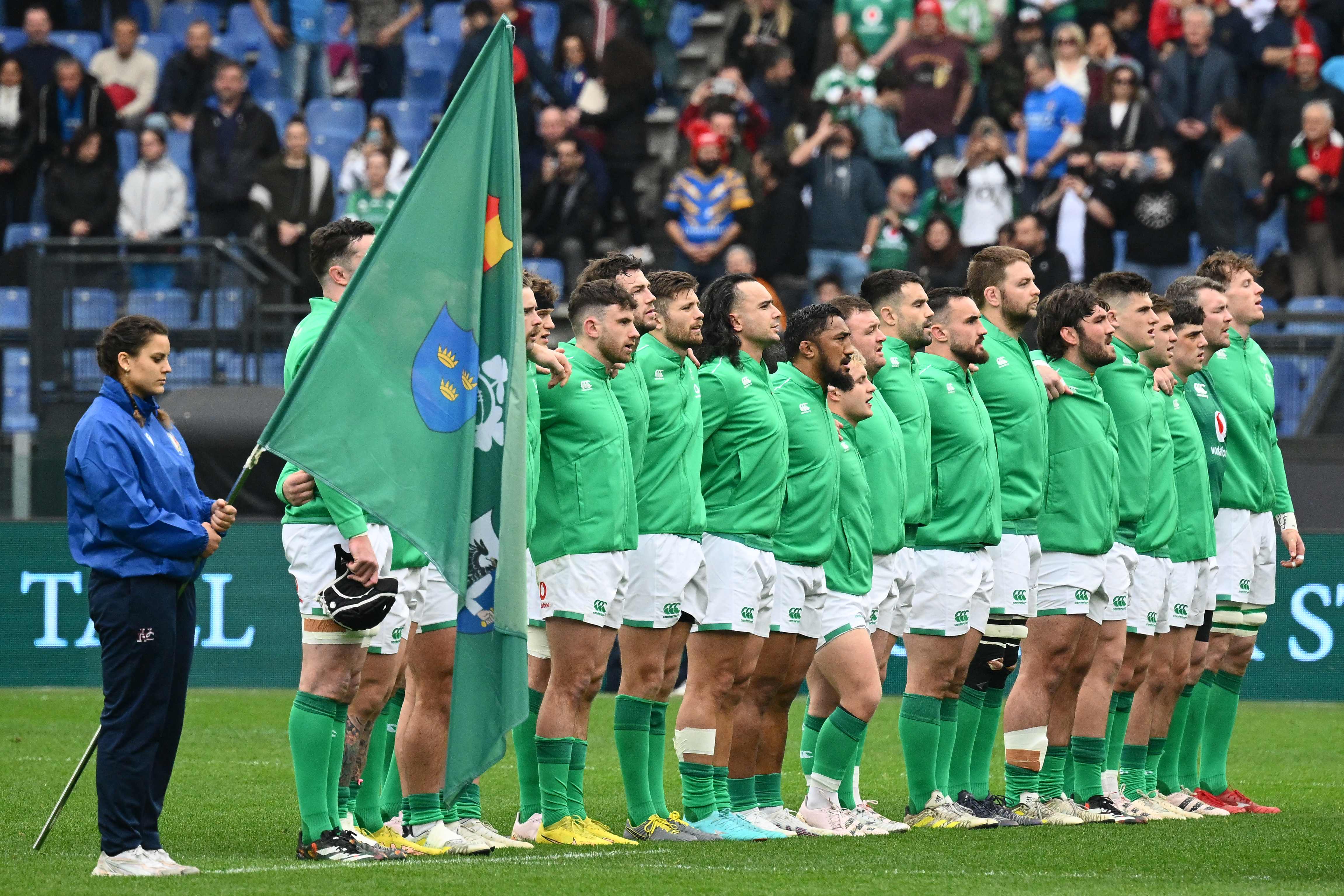 Ireland sing their rugby anthem