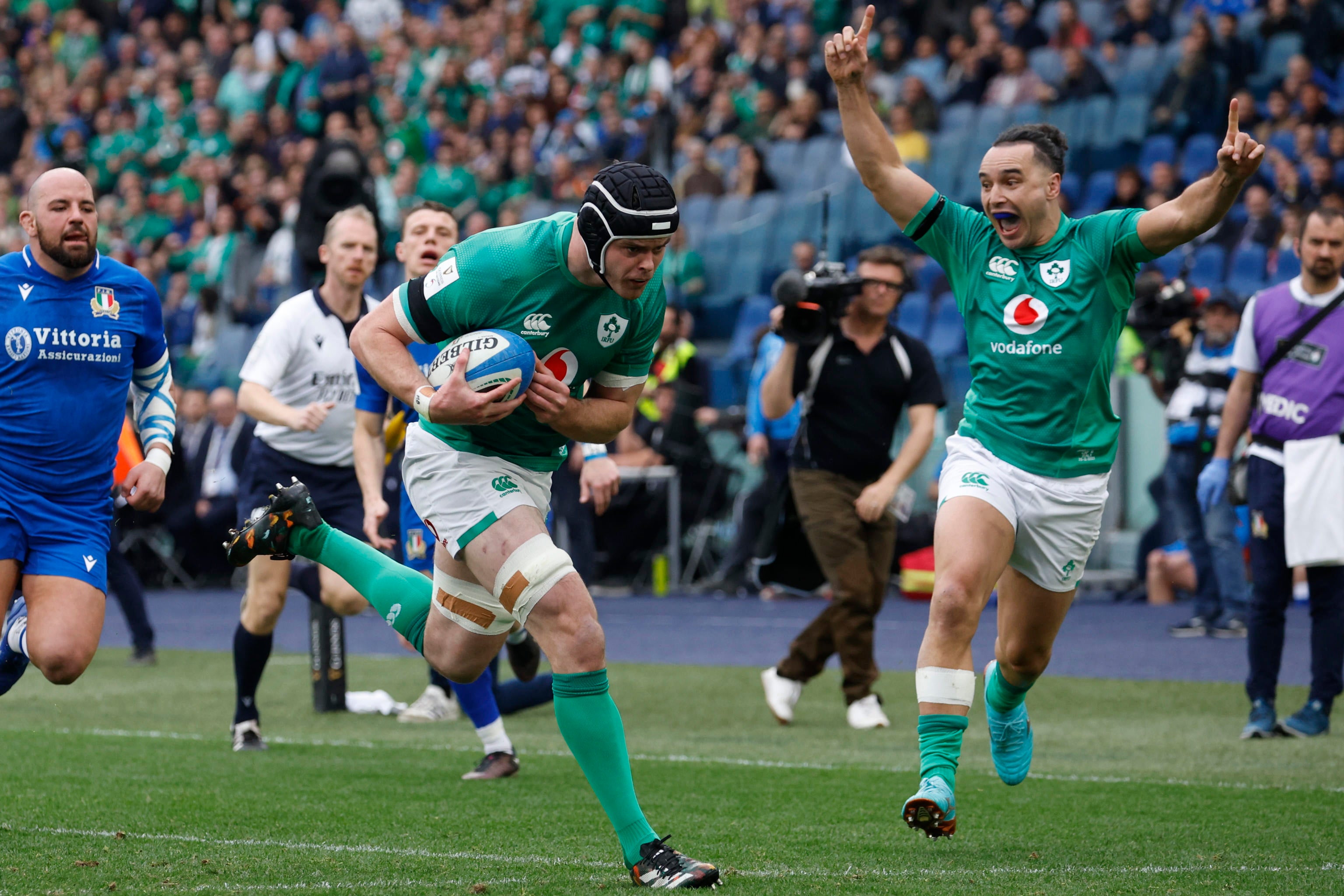 Ireland eventually overcame Italy in Rome