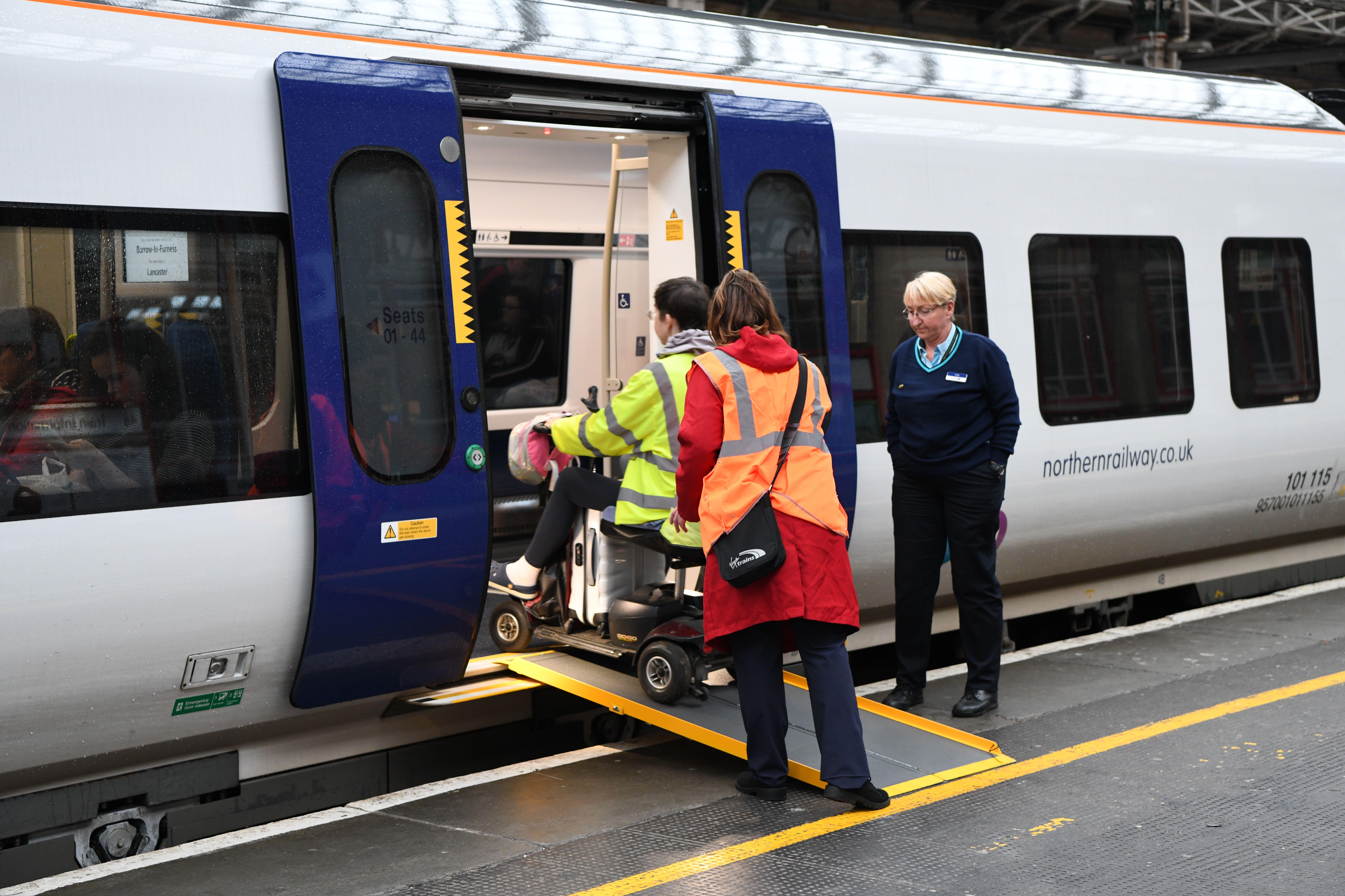 <p>Much-needed assistance, such as that needed when getting on and off a train, often isn’t available </p>