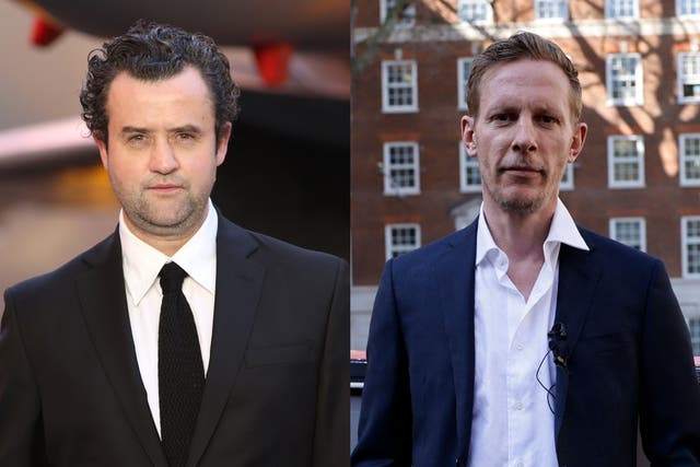 <p>Daniel Mays (left) and Laurence Fox</p>