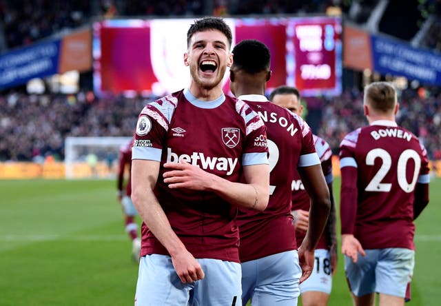 <p>Declan Rice could be Arsenal-bound in the summer </p>