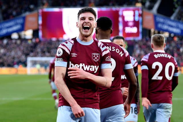 <p>Declan Rice could be Arsenal-bound in the summer </p>