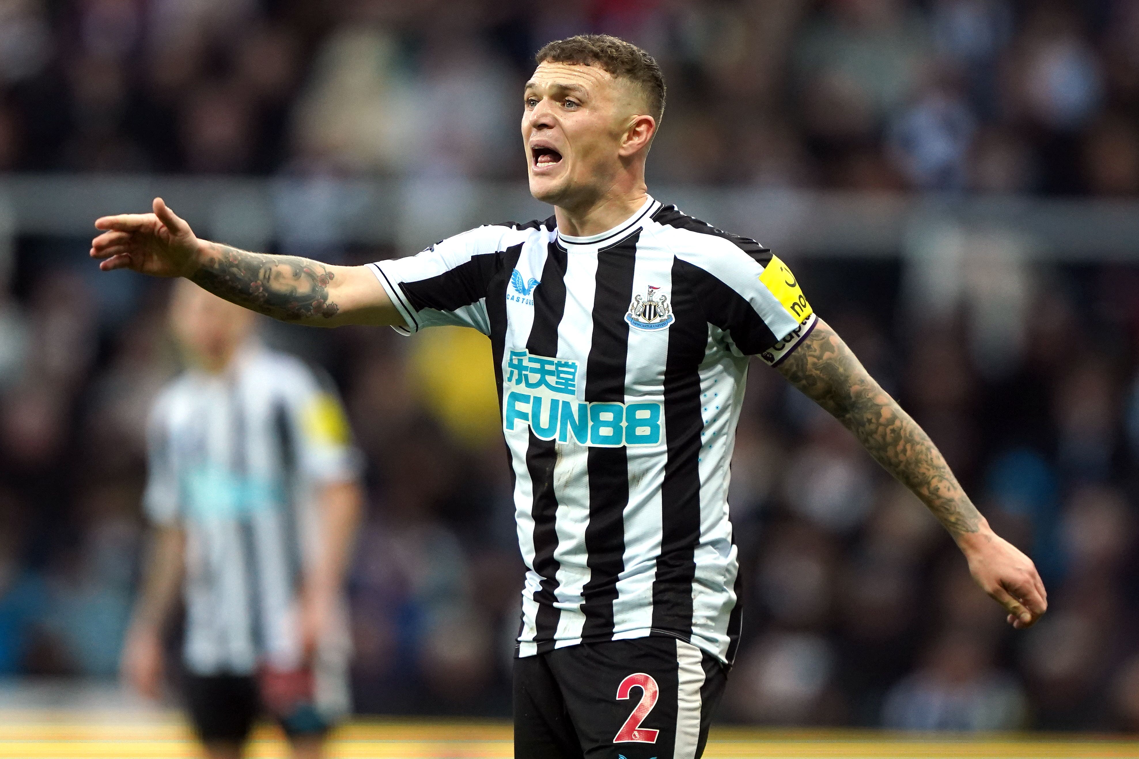 Kieran Trippier will lead his side out as Champions League football returns to Newcastle