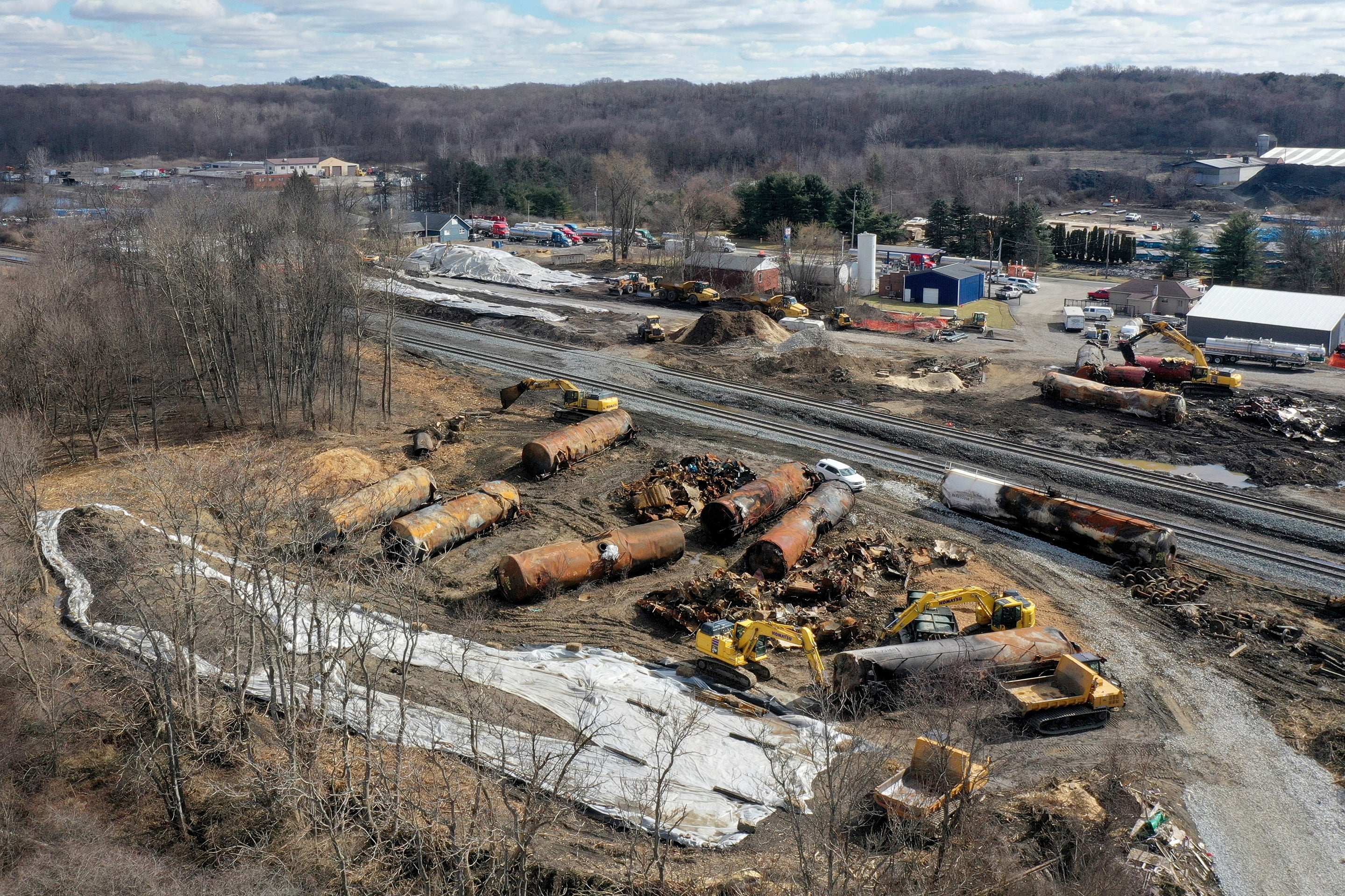 Questions remain about long-term impacts of chemicals released in derailment