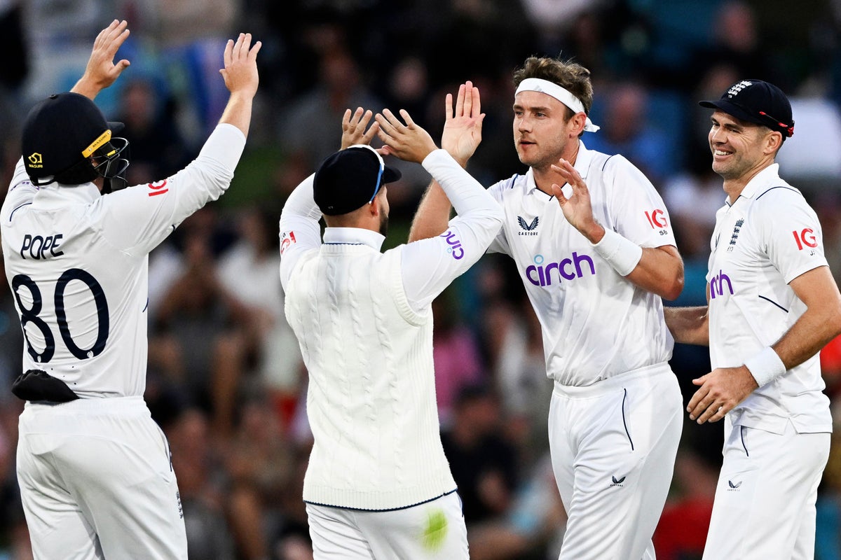 New Zealand follow on after Stuart Broad takes four wickets