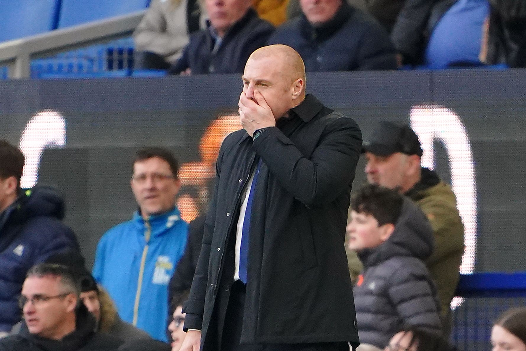 Everton manager Sean Dyche has to find a way to make his players more positive in front of goal (Peter Byrne/PA)