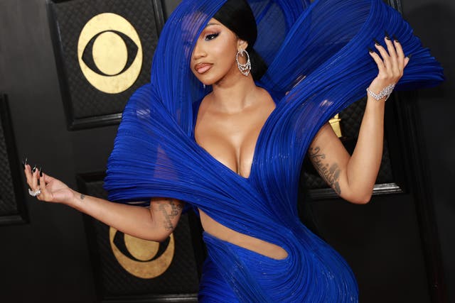 <p>Cardi B attends the 65th GRAMMY Awards on February 05, 2023</p>