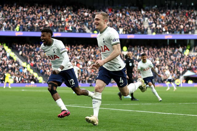 <p>Oliver Skipp scored his first Tottenham goal </p>