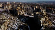 Drone footage shows Bakhmut devastated by Russian forces