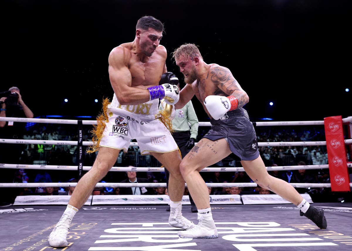 Tommy Fury beats Jake Paul in long-awaited fight in Saudi&nbsp;Arabia