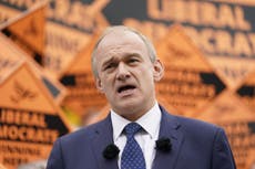 Ed Davey urges government to axe energy price cap rise and cut bills