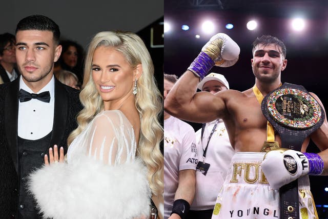 <p>Molly-Mae Hague has celebrated her boyfriend Tommy Fury’s win in boxing match against Jake Paul</p>
